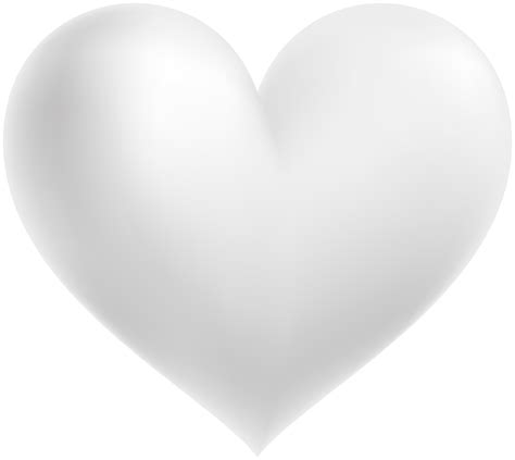 white heart transparent png